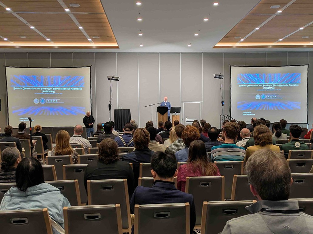 Plenary Speaker Dr. Mickey Batson, IARPA Program Manager, delivers a plenary talk on ROSEMAry.